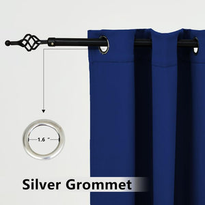 Suchoutdoor Outdoor Waterproof Curtains, Top Bottom Grommet, for Porch/Pavilion/Patio, 1 Panel