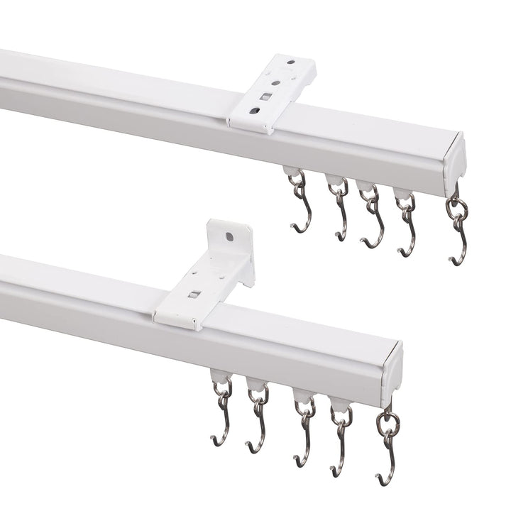 Curtain Track, Wall Mount Curtain Track, Room Divider Ceiling Track, Large Size, White