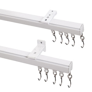 Curtain Track, Wall Mount Curtain Track, Room Divider Ceiling Track, Large Size, White