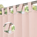 Suchoutdoor Outdoor Waterproof Curtains, Velcro Tab Top, for Porch/Pavilion/Patio, 1 Panel