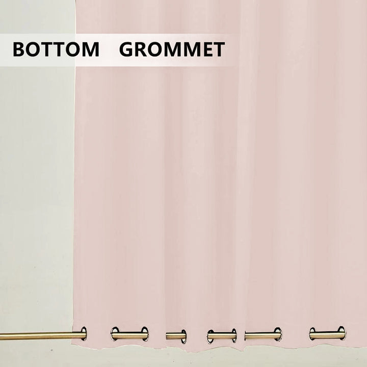 Suchoutdoor Outdoor Waterproof Curtains, Top Bottom Grommet, for Porch/Pavilion/Patio, 1 Panel