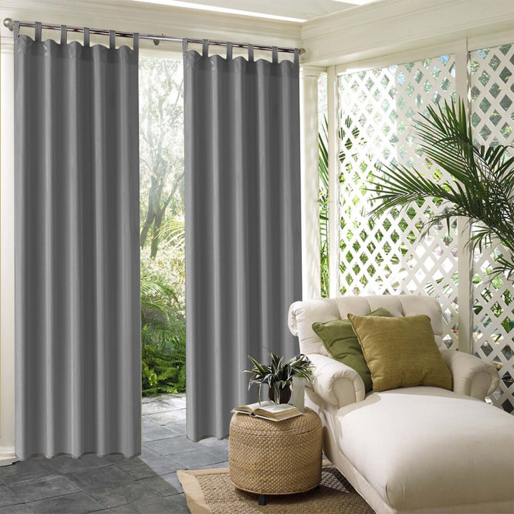 Suchoutdoor Outdoor Waterproof Curtains, Tab Top, for Porch/Pavilion/Patio, 1 Panel