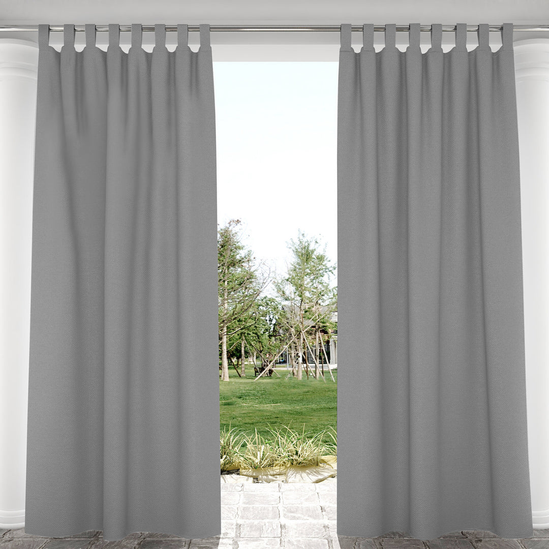 Suchoutdoor Outdoor Waterproof Curtains, Velcro Tab Top, for Porch/Pavilion/Patio, 1 Panel