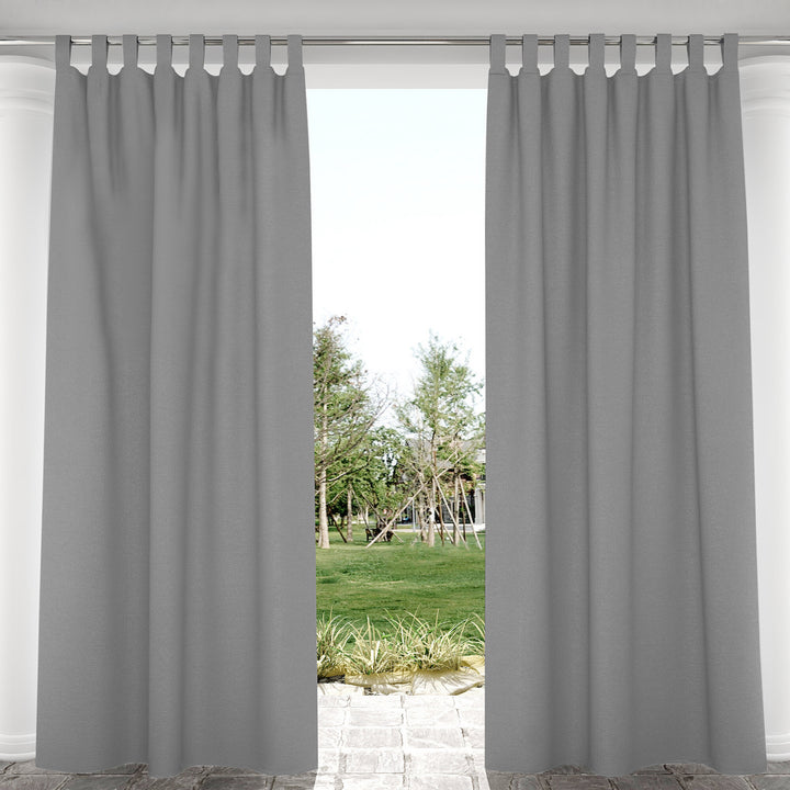 Suchoutdoor Outdoor Waterproof Curtains, Velcro Tab Top, for Porch/Pavilion/Patio, 1 Panel