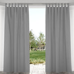 Suchoutdoor Outdoor Waterproof Curtains, Velcro Tab Top, for Porch/Pavilion/Patio, 1 Panel