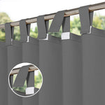 Suchoutdoor Outdoor Waterproof Curtains, Velcro Tab Top, for Porch/Pavilion/Patio, 1 Panel