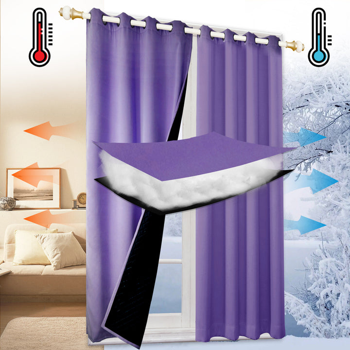 Outdoor Cold Proof Curtains to Reduce Noise Insulation Blackout, Cold Proof Outdoor Curtains