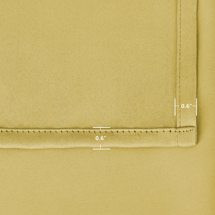 Suchoutdoor Outdoor Waterproof Curtains, Top Bottom Grommet, for Porch/Pavilion/Patio, 1 Panel