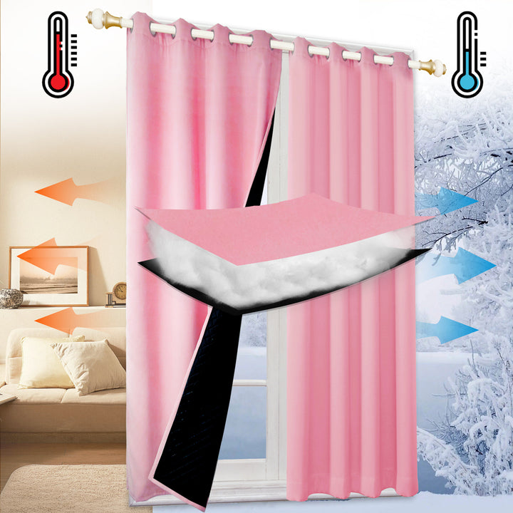 Outdoor Cold Proof Curtains to Reduce Noise Insulation Blackout, Cold Proof Outdoor Curtains