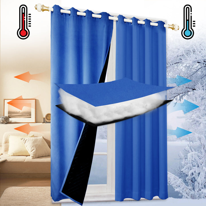 Outdoor Cold Proof Curtains to Reduce Noise Insulation Blackout, Cold Proof Outdoor Curtains