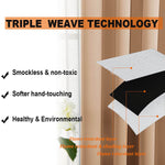 Suchoutdoor Flame Retardant Curtains, Grommet Top Silver, for Schools/Hospitals/Houses, 1 Panel