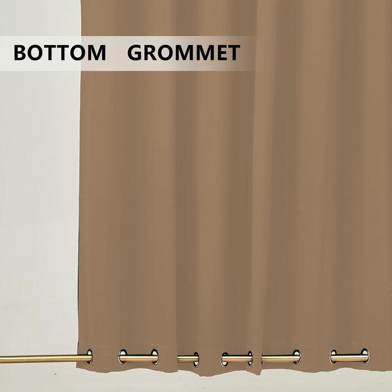 Suchoutdoor Outdoor Waterproof Curtains, Top Bottom Grommet, for Porch/Pavilion/Patio, 1 Panel