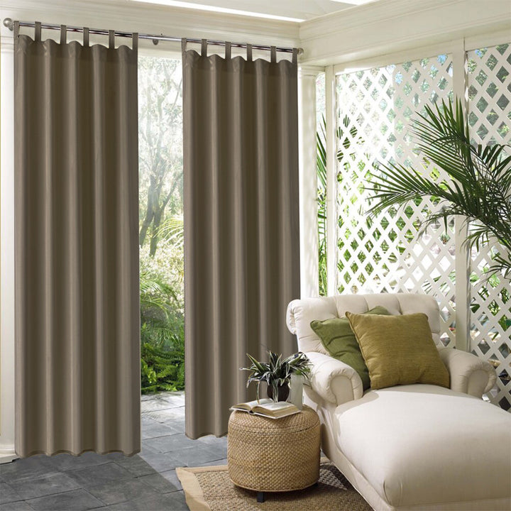 Suchoutdoor Outdoor Waterproof Curtains, Tab Top, for Porch/Pavilion/Patio, 1 Panel