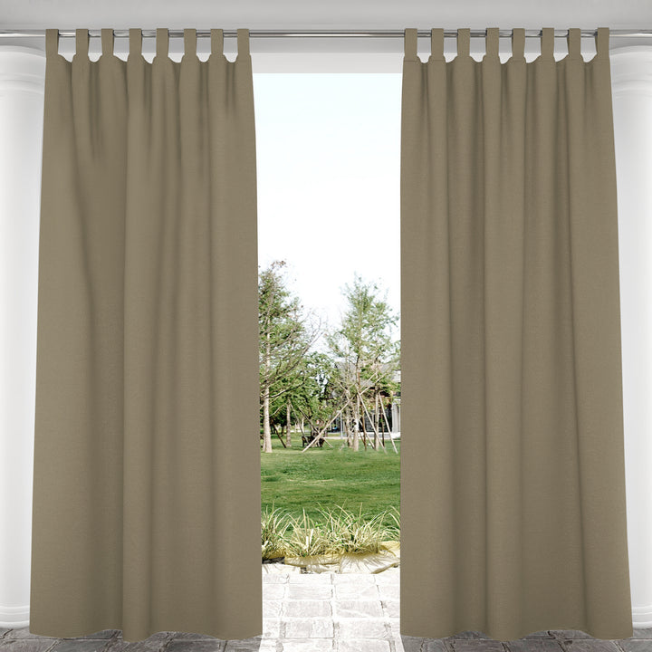Suchoutdoor Outdoor Waterproof Curtains, Velcro Tab Top, for Porch/Pavilion/Patio, 1 Panel