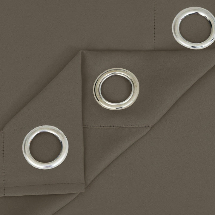 Suchoutdoor Outdoor Waterproof Curtains, Grommet Top Silver, for Porch/Pavilion/Patio, 1 Panel