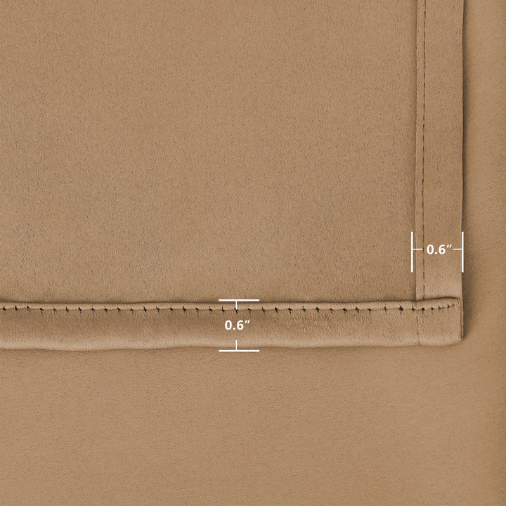 Suchoutdoor Outdoor Waterproof Curtains, Top Bottom Grommet, for Porch/Pavilion/Patio, 1 Panel