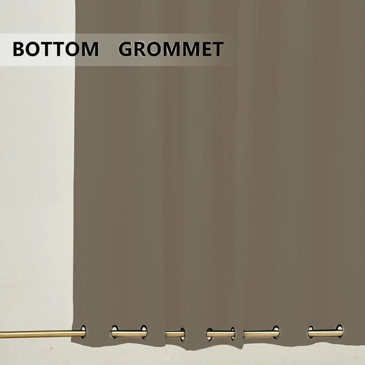 Suchoutdoor Outdoor Waterproof Curtains, Top Bottom Grommet, for Porch/Pavilion/Patio, 1 Panel
