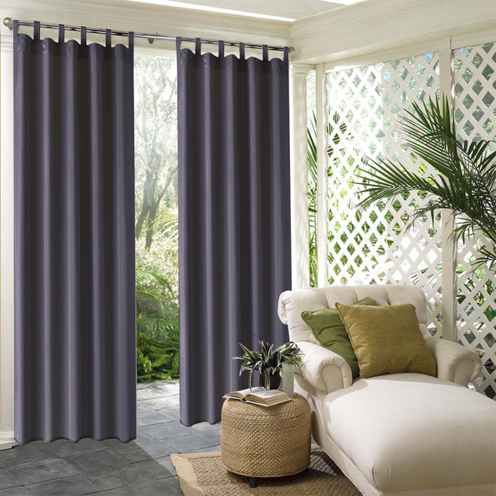 Suchoutdoor Outdoor Waterproof Curtains, Tab Top, for Porch/Pavilion/Patio, 1 Panel