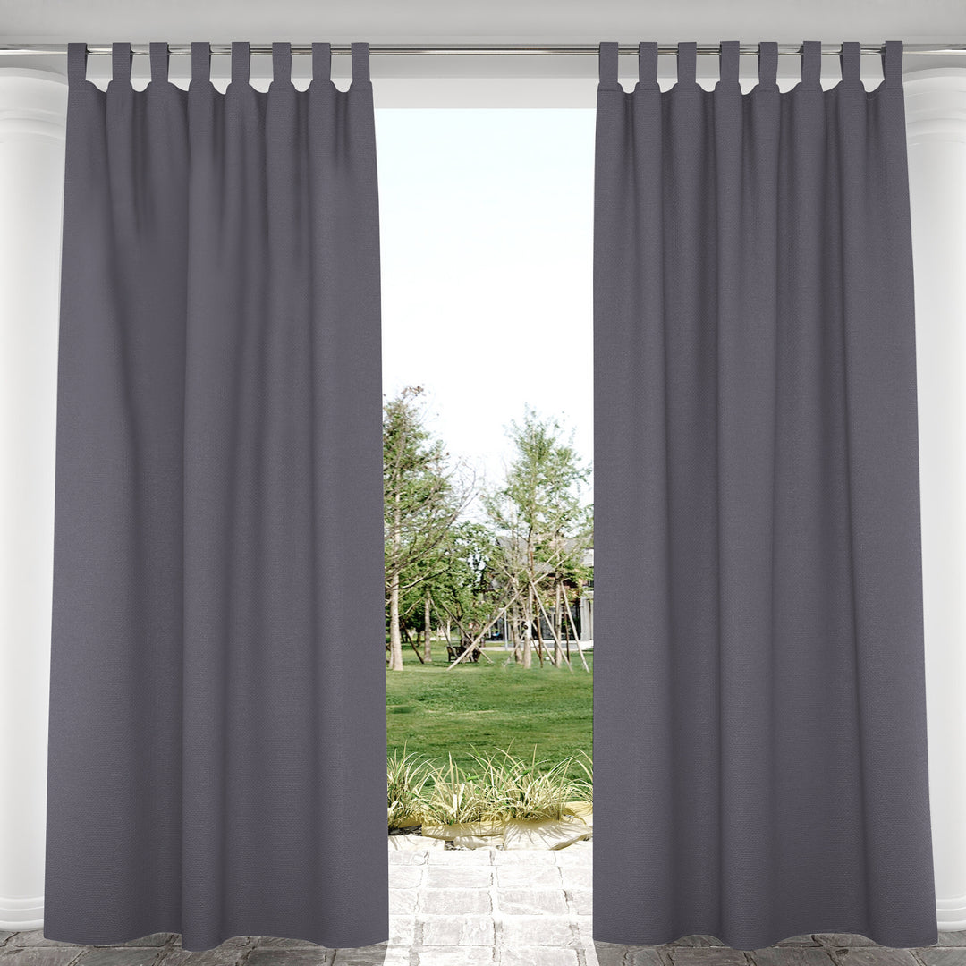 Suchoutdoor Outdoor Waterproof Curtains, Velcro Tab Top, for Porch/Pavilion/Patio, 1 Panel