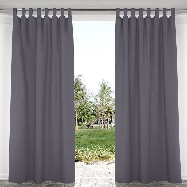 Suchoutdoor Outdoor Waterproof Curtains, Velcro Tab Top, for Porch/Pavilion/Patio, 1 Panel