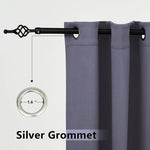Suchoutdoor Outdoor Waterproof Curtains, Top Bottom Grommet, for Porch/Pavilion/Patio, 1 Panel