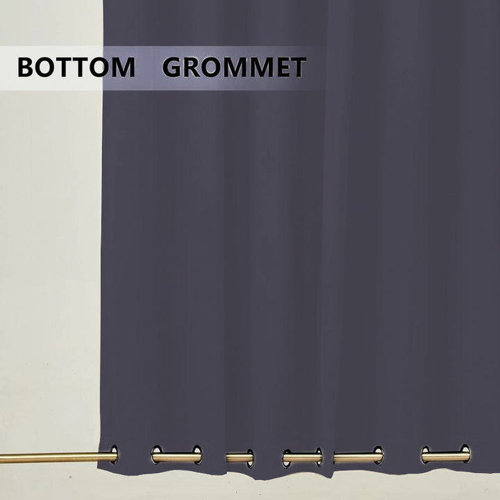 Suchoutdoor Outdoor Waterproof Curtains, Top Bottom Grommet, for Porch/Pavilion/Patio, 1 Panel