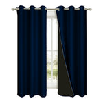 100% Blackout Sound Insulation Room Window & Patio Curtain Panels, 1 Pcs