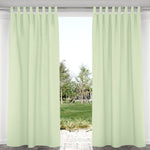 Suchoutdoor Outdoor Waterproof Curtains, Velcro Tab Top, for Porch/Pavilion/Patio, 1 Panel