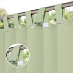 Suchoutdoor Outdoor Waterproof Curtains, Velcro Tab Top, for Porch/Pavilion/Patio, 1 Panel