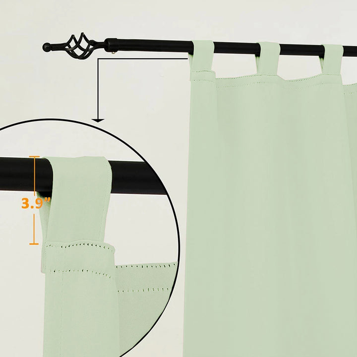 Suchoutdoor Outdoor Waterproof Curtains, Tab Top, for Porch/Pavilion/Patio, 1 Panel