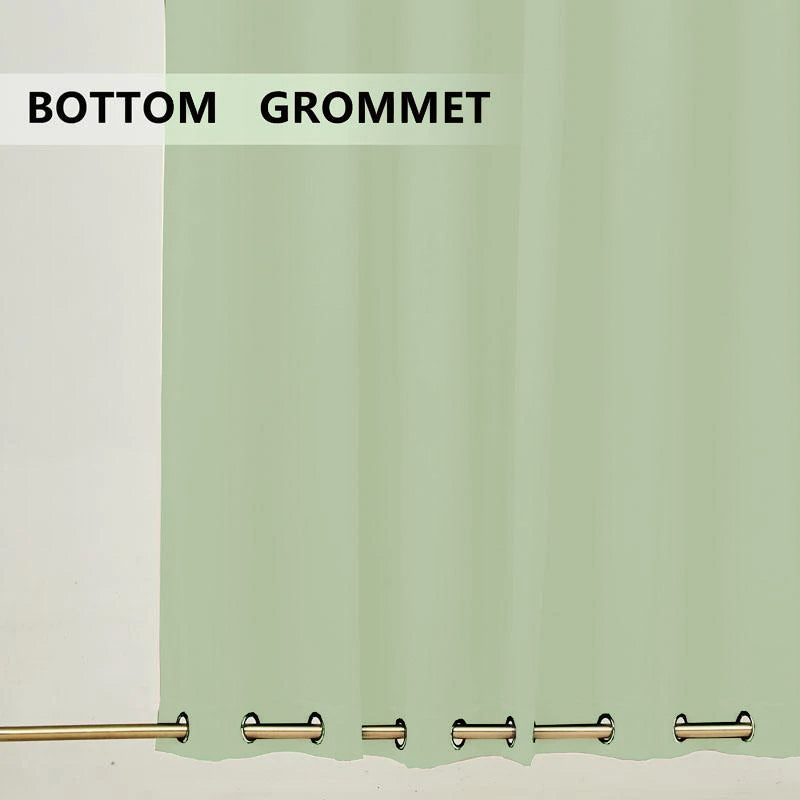 Suchoutdoor Outdoor Waterproof Curtains, Top Bottom Grommet, for Porch/Pavilion/Patio, 1 Panel