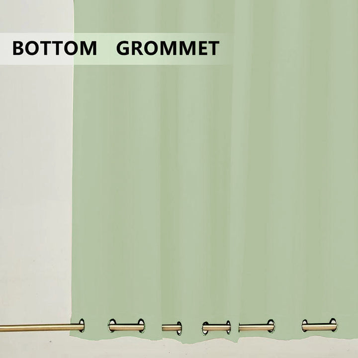 Suchoutdoor Outdoor Waterproof Curtains, Top Bottom Grommet, for Porch/Pavilion/Patio, 1 Panel