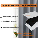 Suchoutdoor Flame Retardant Curtains, Grommet Top Silver, for Schools/Hospitals/Houses, 1 Panel