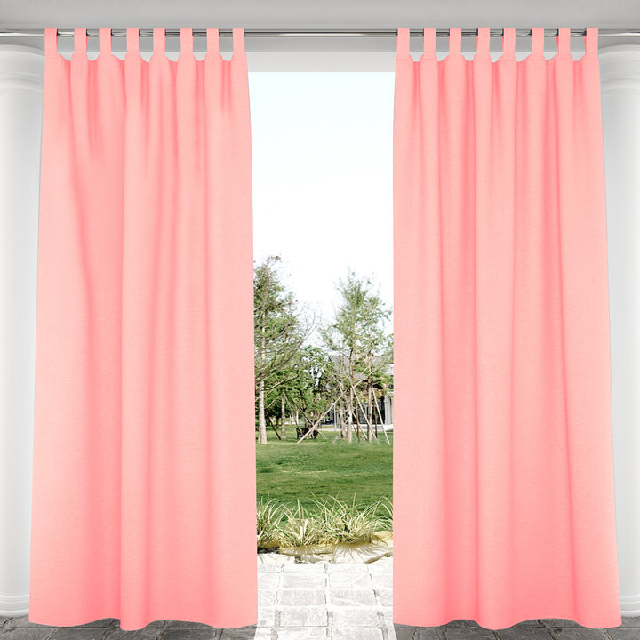 Suchoutdoor Outdoor Waterproof Curtains, Velcro Tab Top, for Porch/Pavilion/Patio, 1 Panel