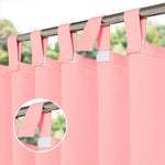 Suchoutdoor Outdoor Waterproof Curtains, Velcro Tab Top, for Porch/Pavilion/Patio, 1 Panel