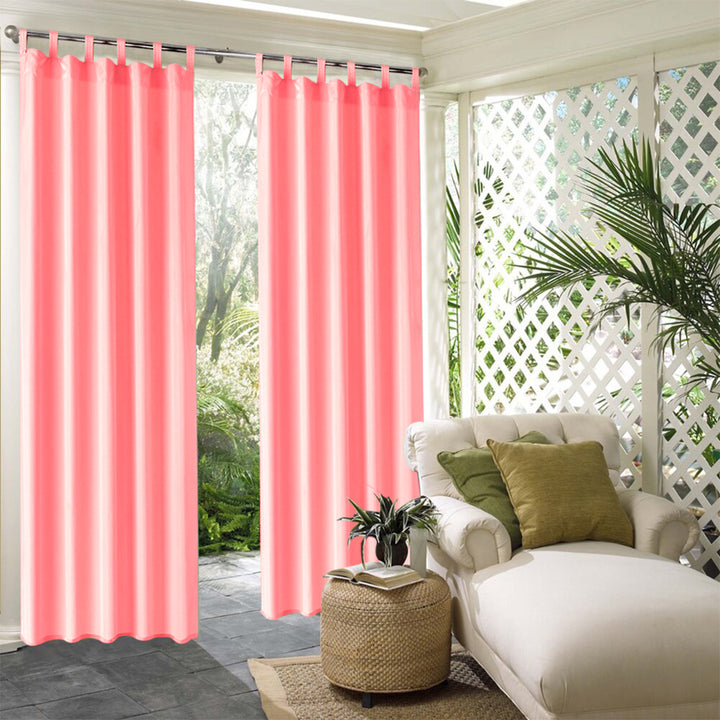 Suchoutdoor Outdoor Waterproof Curtains, Tab Top, for Porch/Pavilion/Patio, 1 Panel