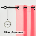 Suchoutdoor Outdoor Waterproof Curtains, Top Bottom Grommet, for Porch/Pavilion/Patio, 1 Panel