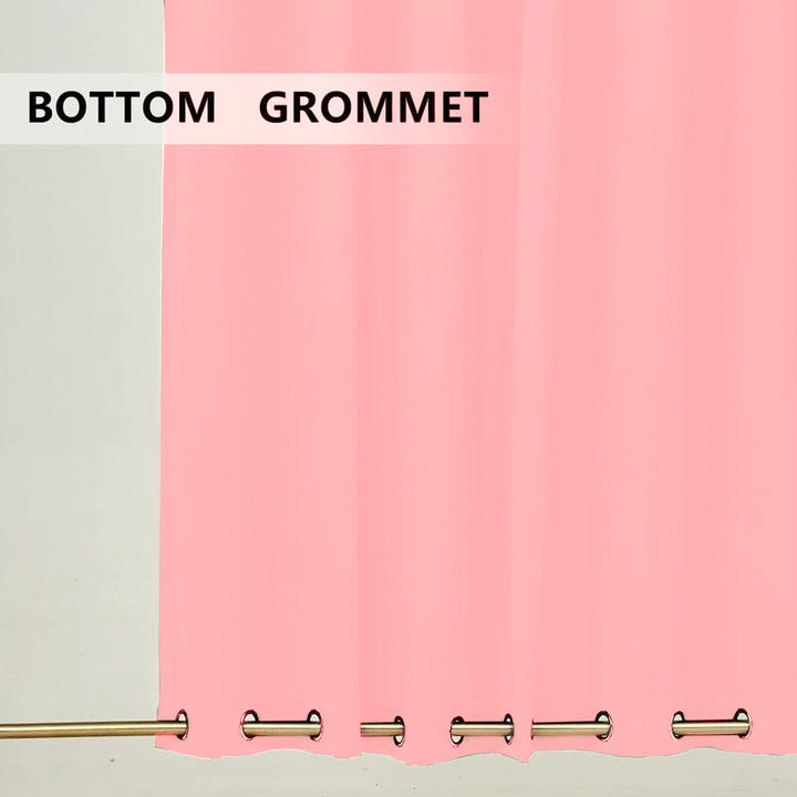 Suchoutdoor Outdoor Waterproof Curtains, Top Bottom Grommet, for Porch/Pavilion/Patio, 1 Panel