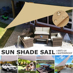 Outdoor Waterproof Anti-UV Shade Sail, Sunscreen Rain Cover, Garden Awning