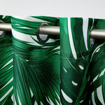 Printing Floral Outdoor Waterproof Grommet Top , Bottom or Tab Top Curtains, 1 Panel