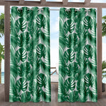 Printing Floral Outdoor Waterproof Grommet Top , Bottom or Tab Top Curtains, 1 Panel
