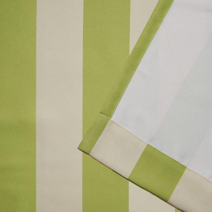 Striped Outdoor Waterproof Grommet Top Curtains, 1 Panel