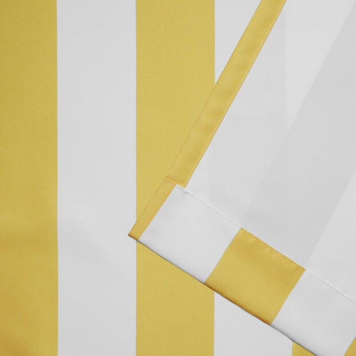 Striped Outdoor Waterproof Grommet Top Curtains, 1 Panel