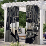 Custom Photo Print Outdoor Curtains, Use one picture for two piece curtains, minimum 2 pcs