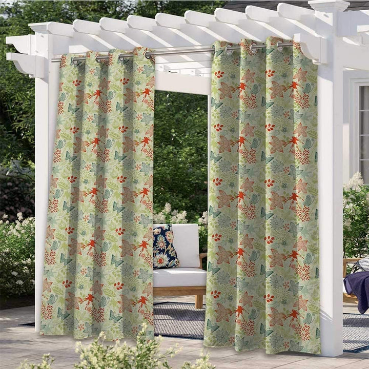 Custom Photo Print Outdoor Curtains, Each piece has the same pattern 1 Pcs