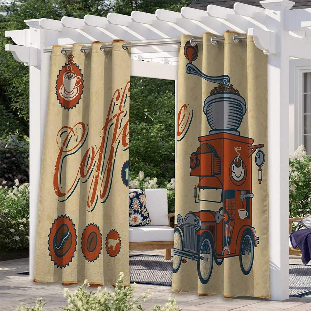 Custom Photo Print Outdoor Curtains, Use one picture for two piece curtains, minimum 2 pcs
