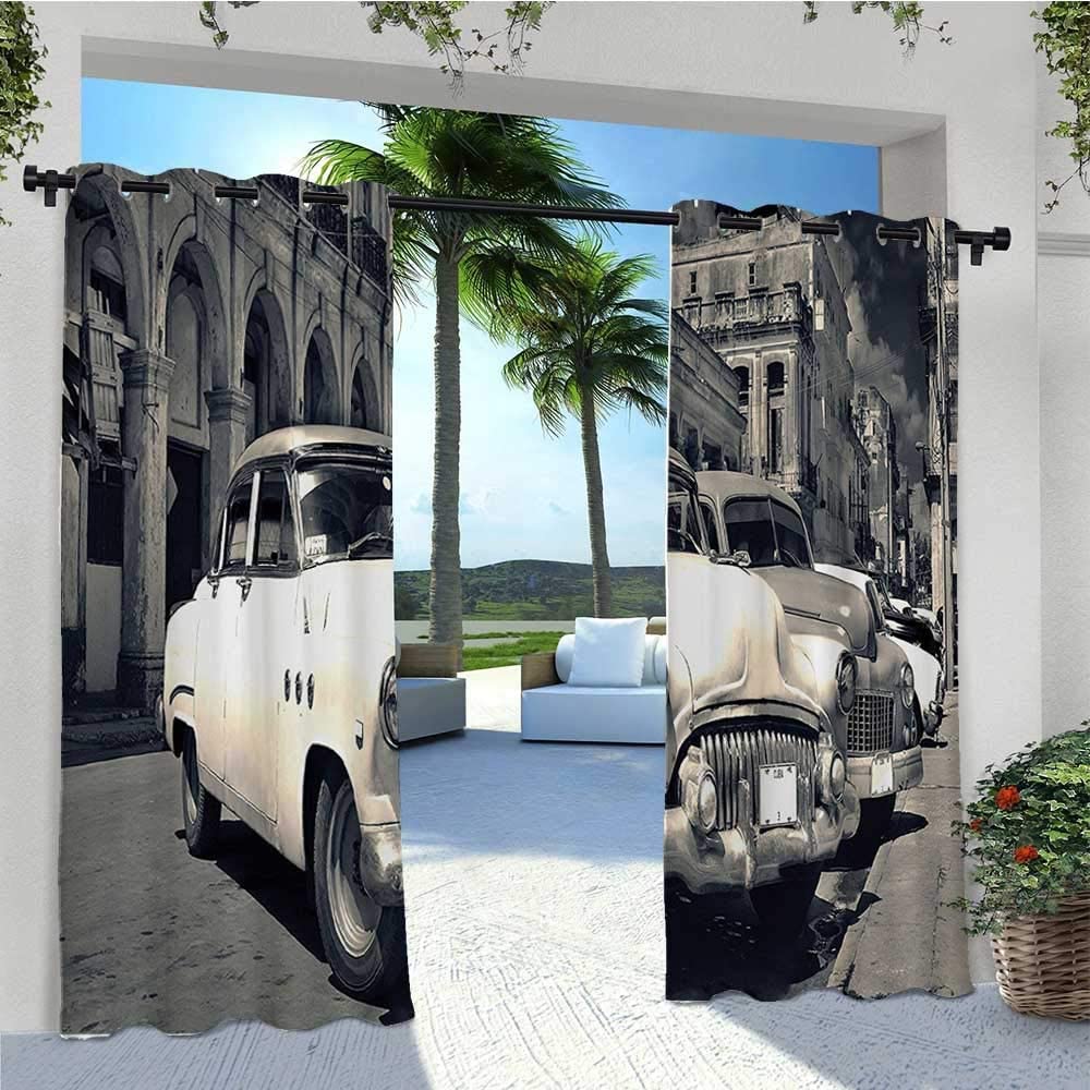 Custom Photo Print Outdoor Curtains, Use one picture for two piece curtains, minimum 2 pcs