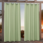 Suchoutdoor Outdoor Waterproof Curtains, Grommet Top Silver, for Porch/Pavilion/Patio, 1 Panel