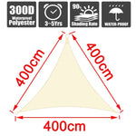 Outdoor Waterproof Anti-UV Shade Sail, Sunscreen Rain Cover, Garden Awning