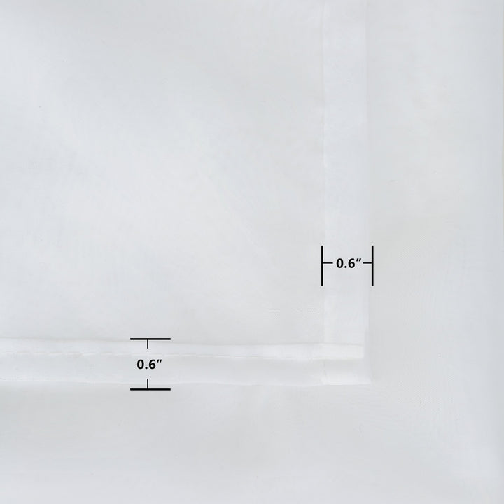Suchoutdoor Outdoor Waterproof Curtains Sheer, Top Bottom Grommet, for Porch/Pavilion/Patio, 1 Panel